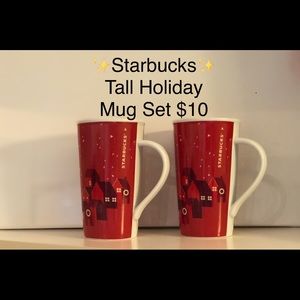 Starbucks Holiday Tall Mug Set